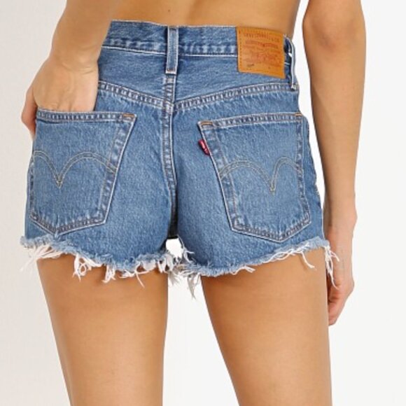 Levi's 501 Denim Shorts, sz 31 - Picture 2 of 6